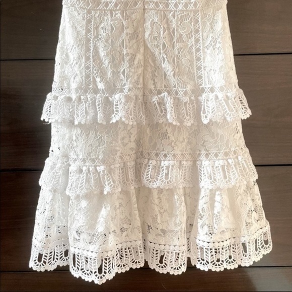 French Connection Ruffle White Dress - Picture 13 of 15